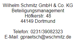 Wilhelm Schmitz GmbH & Co.KG -  0231 39082323